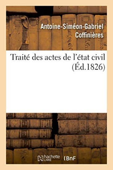 Traité Des Actes de l'État Civil