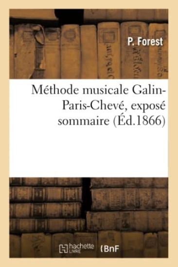 Méthode Musicale Galin-Paris-Chevé, Exposé Sommaire