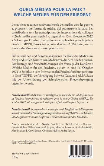 Quels médias pour la paix ?