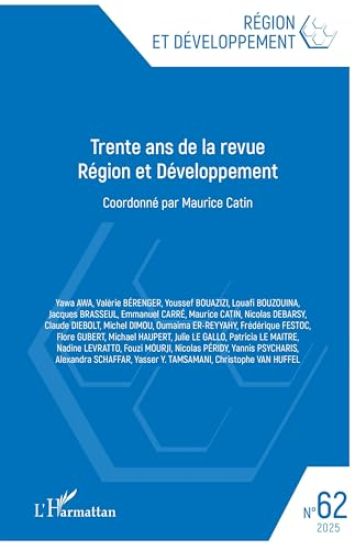Trente ans de la revue Région et Développement