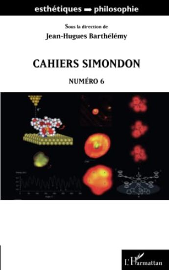Barthélémy, J: Cahiers Simondon