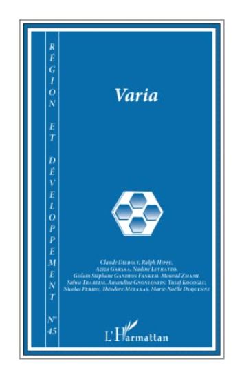 Varia (Région et développement 45)