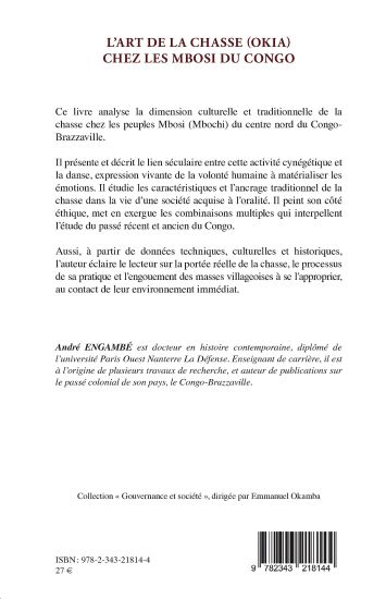 L'art de la chasse (Okia) chez les Mbosi du Congo