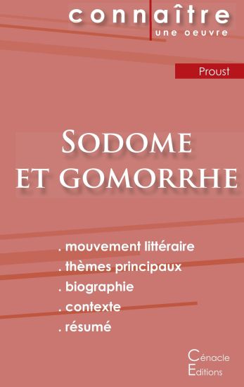 Fiche de lecture Sodome et Gomorrhe de Marcel Proust (analyse littéraire de référence et résumé complet)