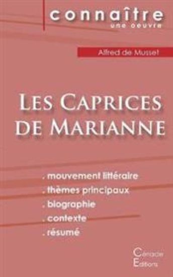 Fiche de lecture Les Caprices de Marianne de Musset (Analyse littéraire de référence et résumé complet)