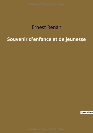 Souvenir d'enfance et de jeunesse