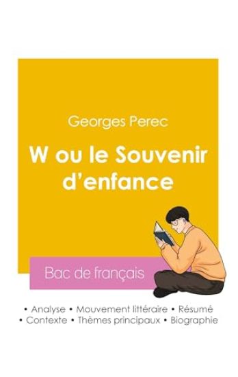 Réussir son Bac de français 2026 : Analyse du roman W ou le Souvenir d'enfance de Georges Perec
