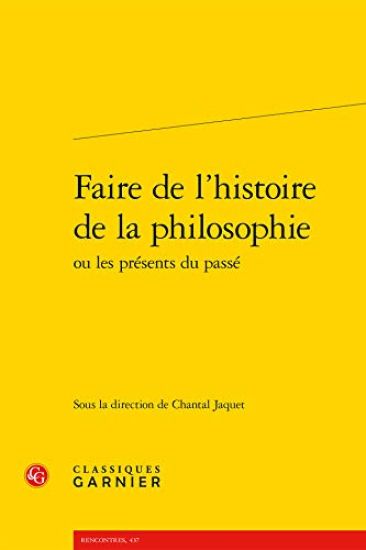 Faire de l'Histoire de la Philosophie