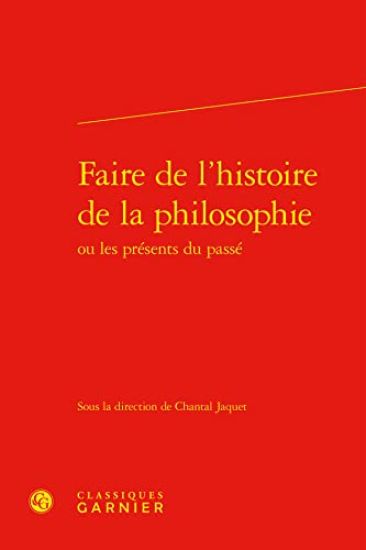 Faire de l'Histoire de la Philosophie