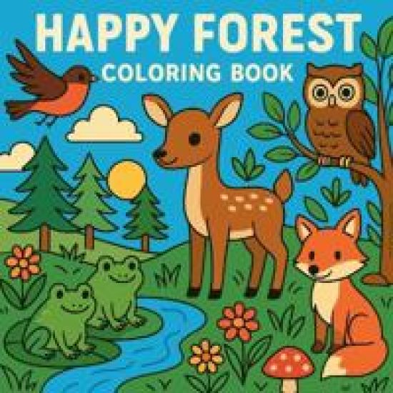 Kansikuva: Happy Forest - Coloring Book