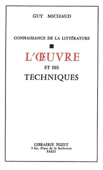 L' Oeuvre Et Ses Techniques