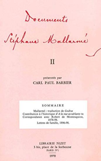 Documents Stephane Mallarme II