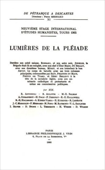 Lumieres de la Pleiade