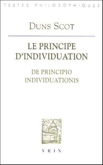 Jean Duns Scot: Le Principe d'Individuation