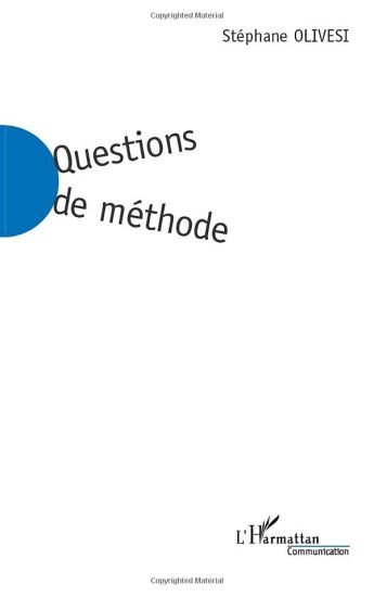 Questions de méthode