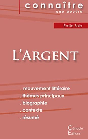 Fiche de lecture L'Argent de Émile Zola (Analyse littéraire de référence et résumé complet)