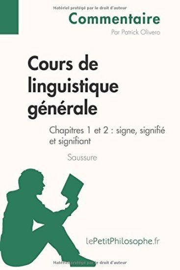 Cours de linguistique générale de Saussure - Chapitres 1 et 2