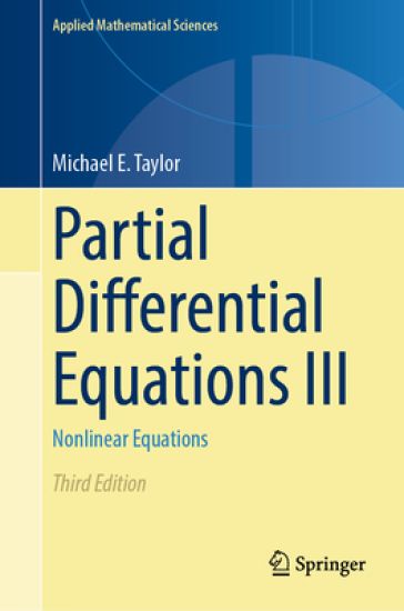 Partial Differential Equations III