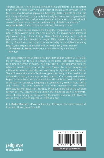 Ignatius Sancho and the British Abolitionist Movement, 1729-1786
