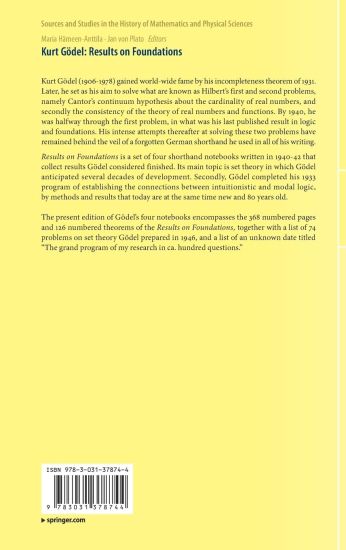 Kurt Gödel: Results on Foundations