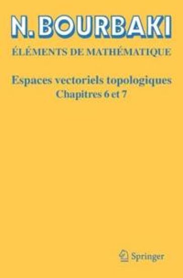 Kansikuva: Espaces Vectoriels Topologiques