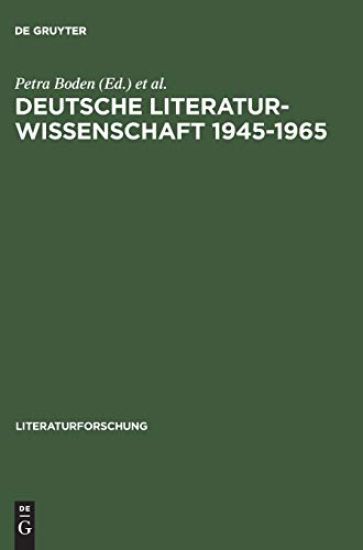 Deutsche Literaturwissenschaft 1945-1965