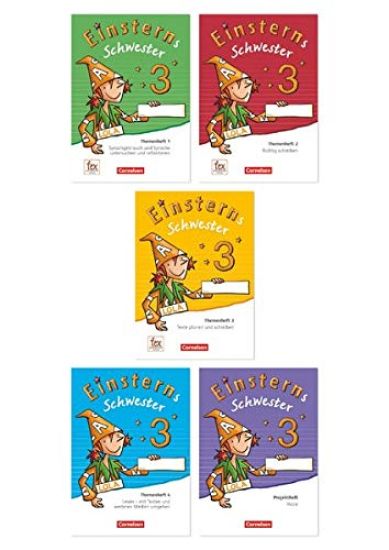 Einsterns Schwester - Sprache und Lesen 3. Schuljahr - Themenheft 1-4 und Projektheft mit Schuber