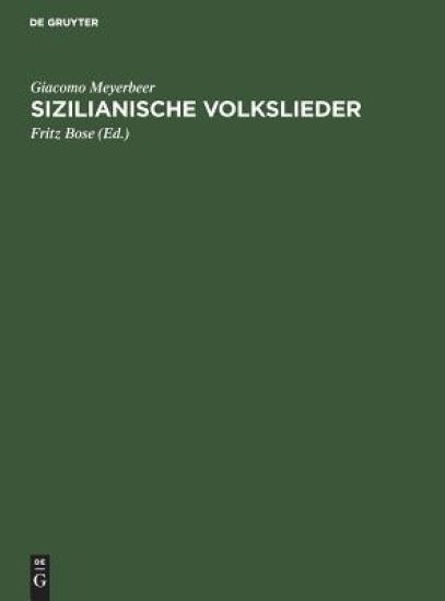 Sizilianische Volkslieder