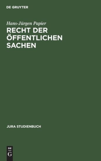 Recht der öffentlichen Sachen
