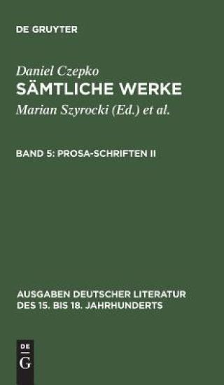 Sämtliche Werke, Band 5, Prosa-Schriften II