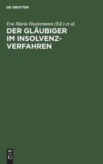 Der Glaubiger Im Insolvenzverfahren
