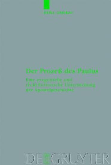 Der Prozeß des Paulus