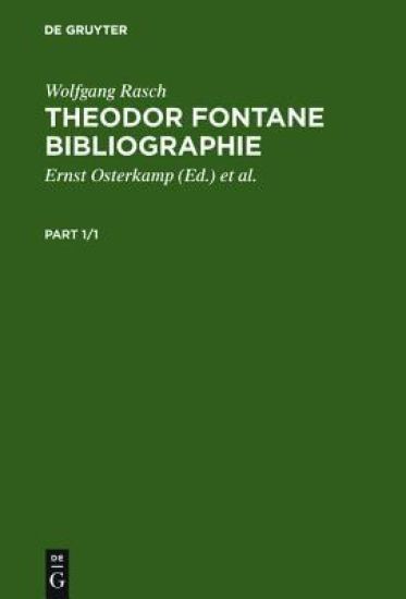 Theodor Fontane Bibliographie