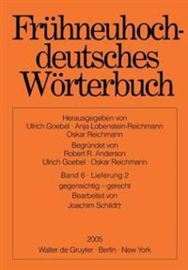 Fruhneuhochdeutsches Worterbuch