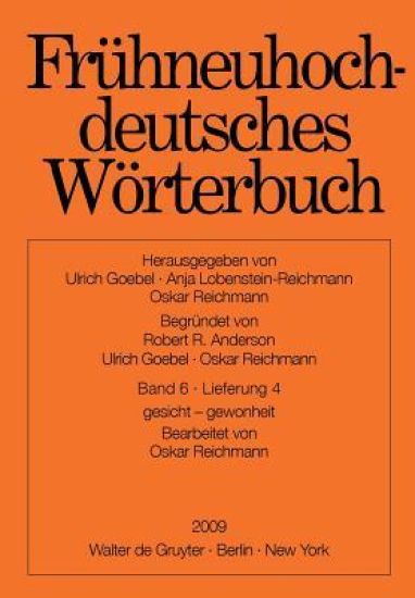 Fruhneuhochdeutsches Worterbuch