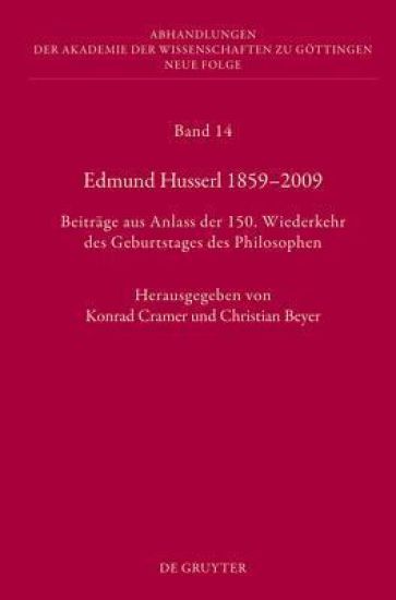 Edmund Husserl 1859–2009