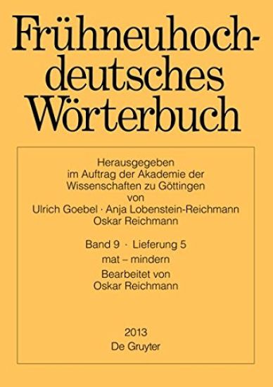 Fruhneuhochdeutsche Worterbuch