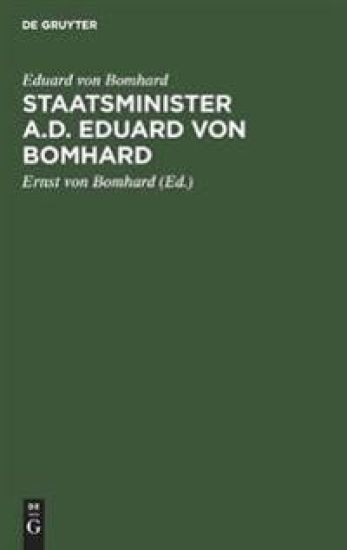 Staatsminister a.D. Eduard von Bomhard