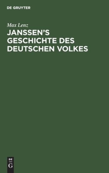 Janssen's Geschichte Des Deutschen Volkes