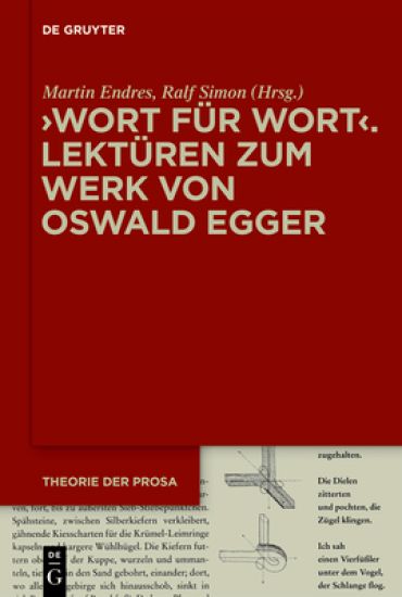 ›Wort für Wort‹ – Lektüren zum Werk von Oswald Egger