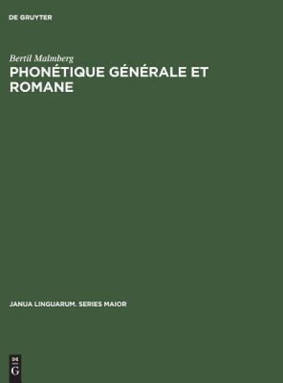 Phonétique générale et romane