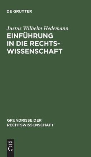 Einführung in die Rechtswissenschaft