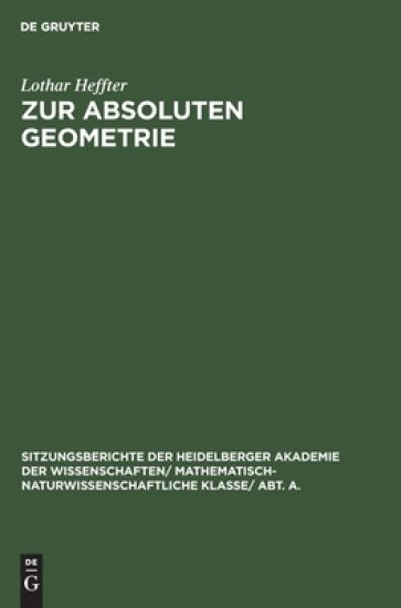 Zur Absoluten Geometrie