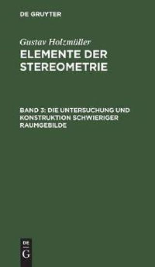 Die Untersuchung Und Konstruktion Schwieriger Raumgebilde