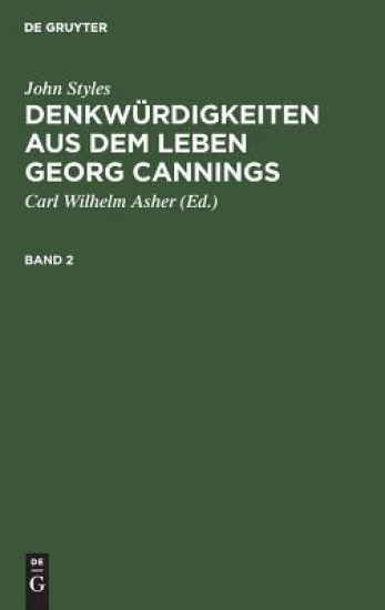 Denkwürdigkeiten aus dem Leben Georg Cannings
