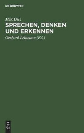 Sprechen, Denken Und Erkennen