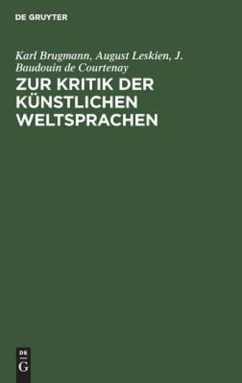 Zur Kritik Der Künstlichen Weltsprachen