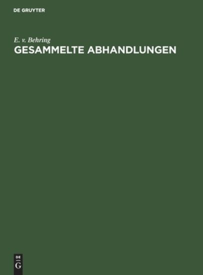 Gesammelte Abhandlungen