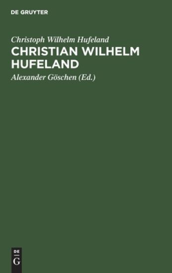 Christian Wilhelm Hufeland