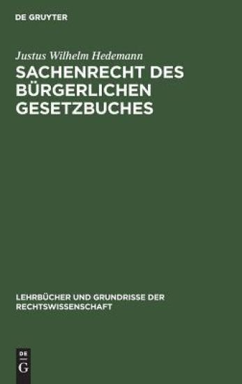 Sachenrecht des Bürgerlichen Gesetzbuches